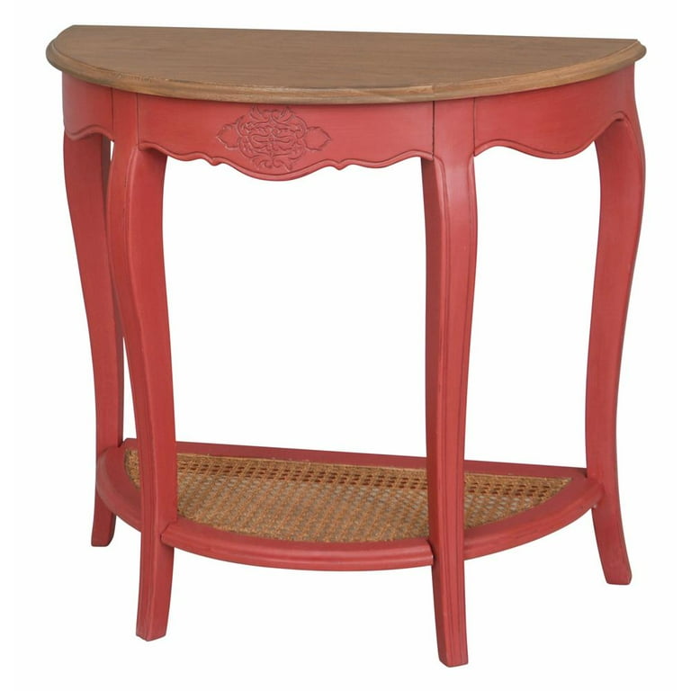 International Caravan Ashbury Stradivarius Oak Veneer One-drawer Console Table International Caravan Ashbury Stradivarius Oak Veneer One-drawer Console Table