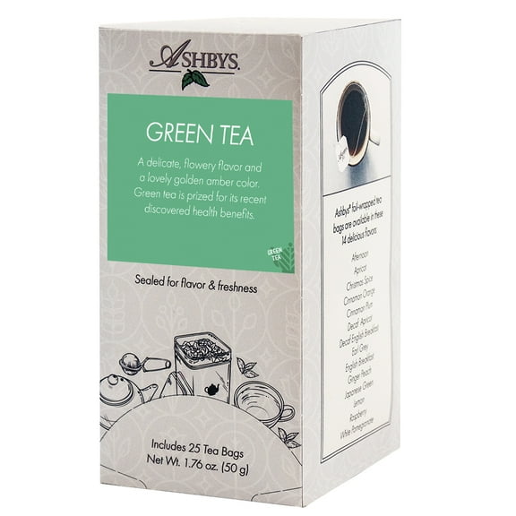Ashbys Tea Japanese Green Tea Bags - 25 Count Box