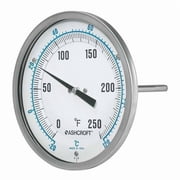 Ashcroft Dial Thermometer, Every-Angle, 4 in Stem 50EI60E