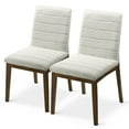 thumbnail image 1 of Ashcroft Furniture DCH00401202 Ines Boucle Dining Chair, White - Set of 2, 1 of 1
