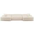 thumbnail image 1 of Ashcroft Furniture Mar U-Shape Corner Sofa - Cream Corduroy, 1 of 5