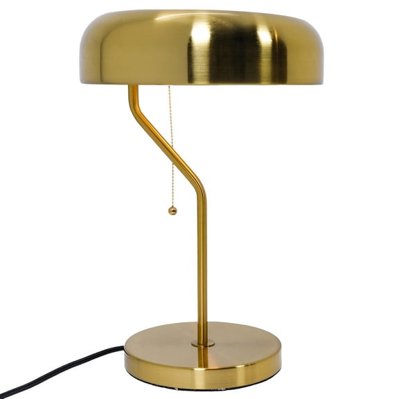 Ashcroft Furniture Metro Table lamp with Gold outer and White inner