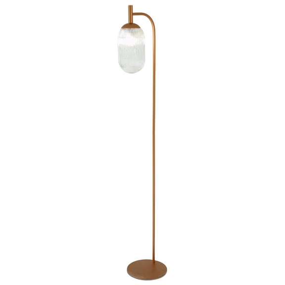 Ashcroft Furniture Vela Floor Lamp Bronze and Clear