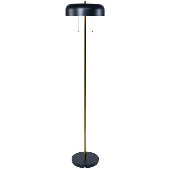 Ashcroft Furniture Vesper Floor lamp with Black outer and White inner