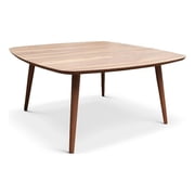 Ashcroft Garfield Solid Wood Coffee Table in Walnut
