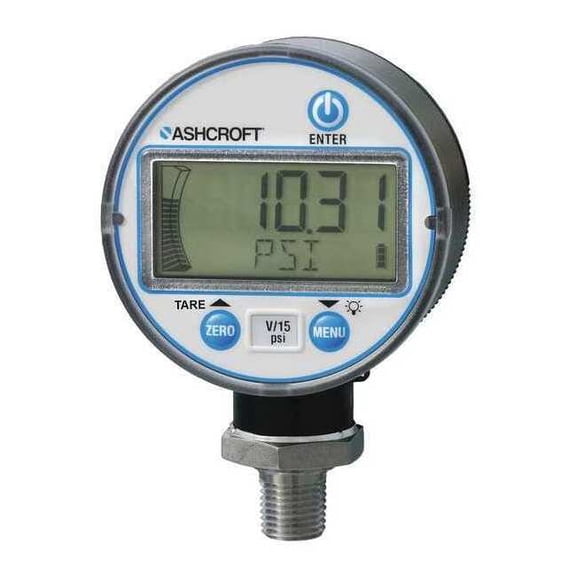 Ashcroft General Digital Gauge,500PSI DG2551N1NAM02L500#-