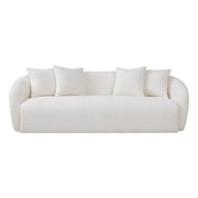 Ashcroft Modern Boucle Fabric Couch with Ideal Comfort and Durable Material, Cream