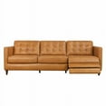 thumbnail image 1 of Ashcroft Modern Genuine Italian Leather Right-Facing Power Reclining Sofa, Tan, 1 of 6