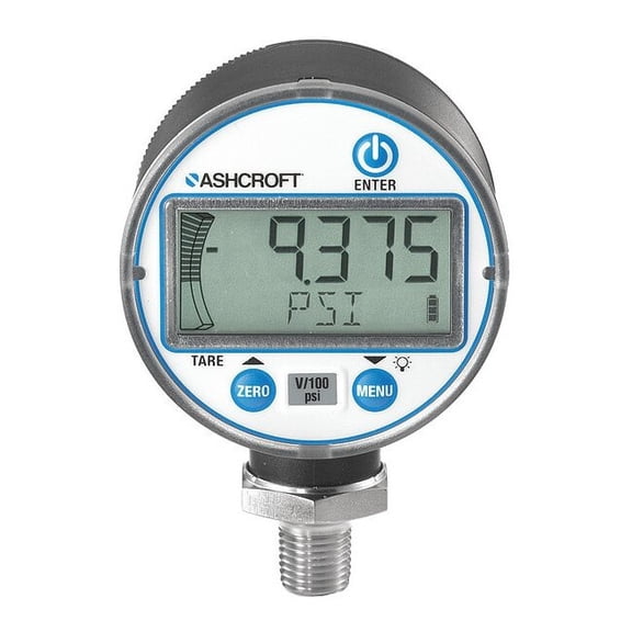 Ashcroft Pressure Gauge,2-1/2" Dial Size,Blk Case DG2531L0NAM02L200#&V-XCYLM