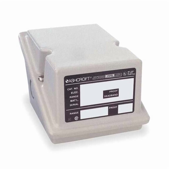 Pressure Switch, Standard, DPST, 4 Ports, 1/2" FNPT, 1/2" MNPT, 1/4" FNPT, 20 to 200 psi Range