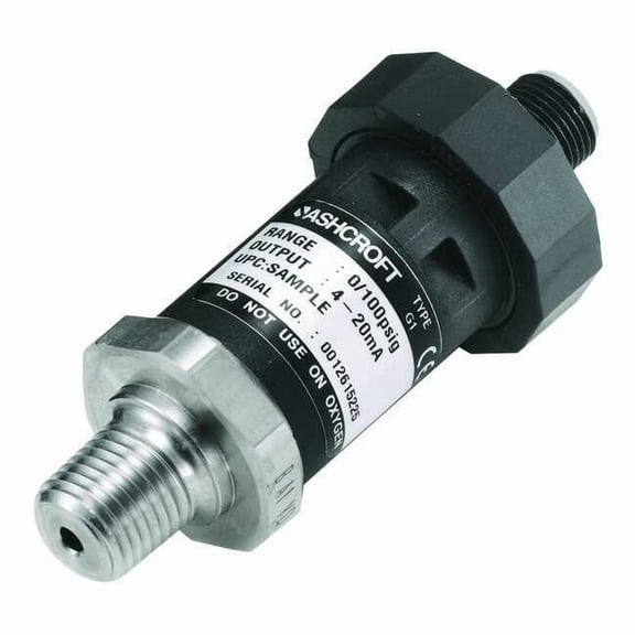 Ashcroft Pressure Transducer,Range 0 to 100 psi, G17M0242EW100#