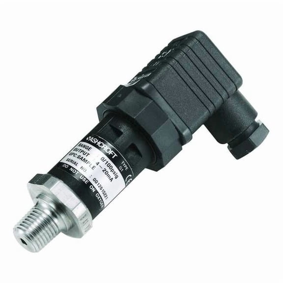 Ashcroft Pressure Transducer,30 In Hg Vac to30psi G17M0242DOVAC/30#