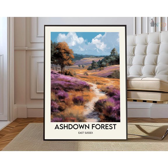 Ashdown Forest Sussex England Poster, Unframed Paper Poster 8x10in