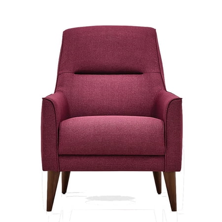 Ashdown Plush Dark Pink Fabric Armchair