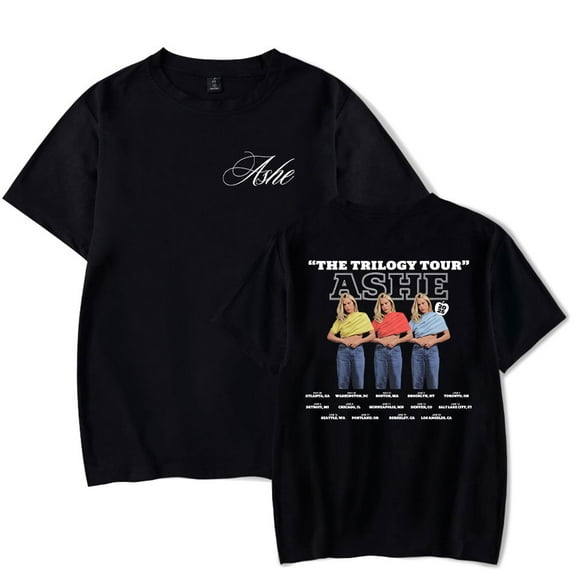 Ashe The Trilogy Tour 2025 T-Shirts Merch Unisex Fashion Short Sleeve Tees Crew Neck Tops