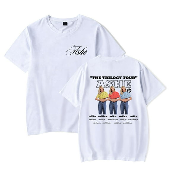 Ashe The Trilogy Tour 2025 T-Shirts Merch Unisex Fashion Short Sleeve Tees Crew Neck Tops