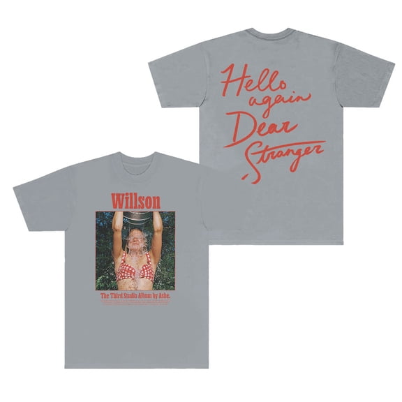 Ashe Willson Album Tee Singer New Logo Merch T-Shirts Summer Women Men Fashion Casual Short Sleeve