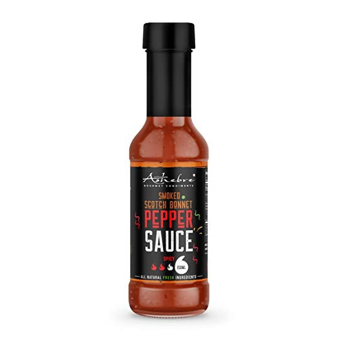 Ashebre Spicy Smoked Scotch Pepper Sauce Gourmet GlutenFree
