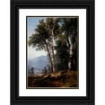 thumbnail image 1 of Asher Brown Durand 14x18 Black Ornate Wood Framed Double Matted Museum Art Print Titled - Woodland Landscape (C.1850), 1 of 5