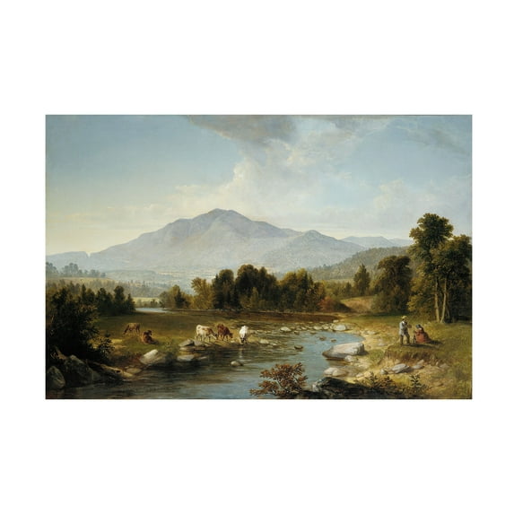 Trademark Fine Art Asher Brown Durand High Point Shandaken Mountains 1853 Canvas Wall Art - 30x47