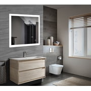 Asher Square Frameless LED Wall Mirror
