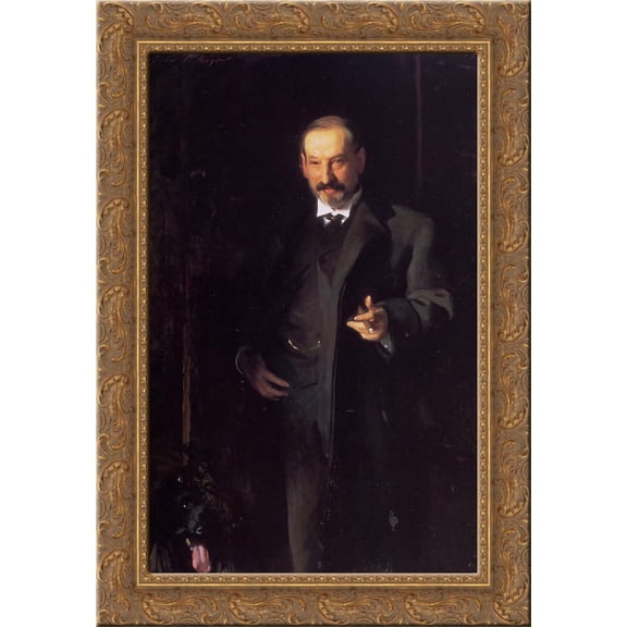 Asher Wertheime 24x18 Gold Ornate Wood Framed Canvas Art by John Singer Sargent