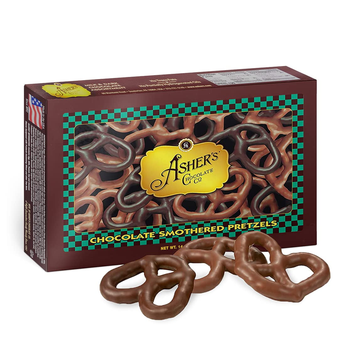 Asher's Chocolates, Chocolate Covered Pretzels Assortment, Gourmet