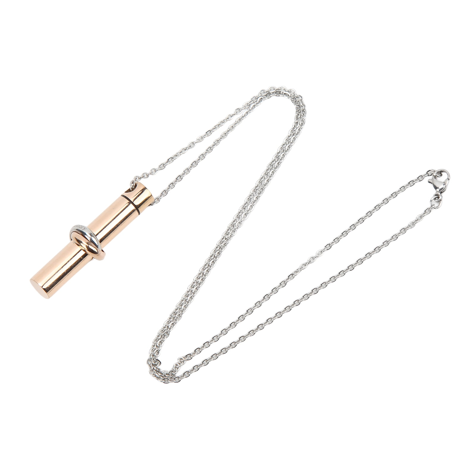 Memorial Urn Necklace For Ashes – 316L Stainless Steel Cremation Pendant With Crystal & Chain