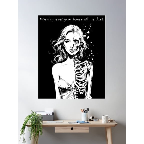 Ashes To Dust: The Fate Of All Poster Wall Art, Modern Wall Decor For Living Room Bedroom, 8x12 UNFRAMED