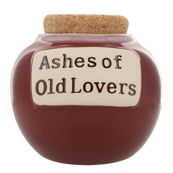 Ashes of Old Lovers Piggy Bank, Candy Jar, Money Bank with Cork Lid, Fun Gifts for Men and Women