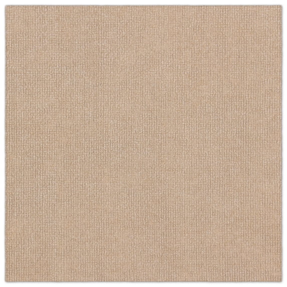 Asheville Rib Beige Residential 18 in. x 18 in. Peel and Stick Carpet Tile Square 27 sq. ft. 12 Tiles Per Box