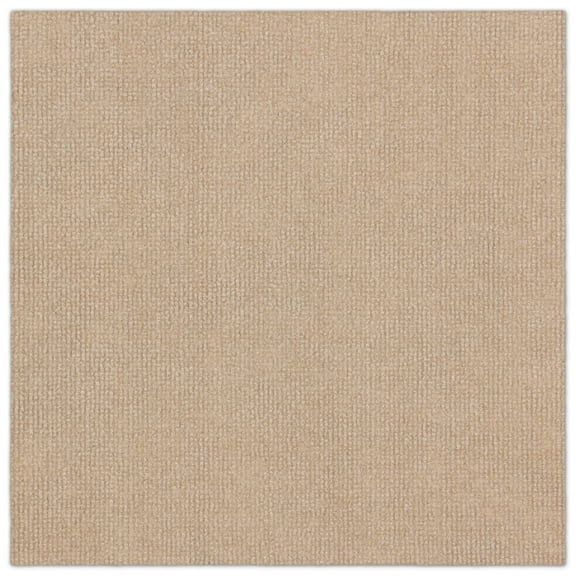 Asheville Rib Beige Residential 18 in. x 18 in. Peel and Stick Carpet Tile Square 27 sq. ft. 12 Tiles Per Box
