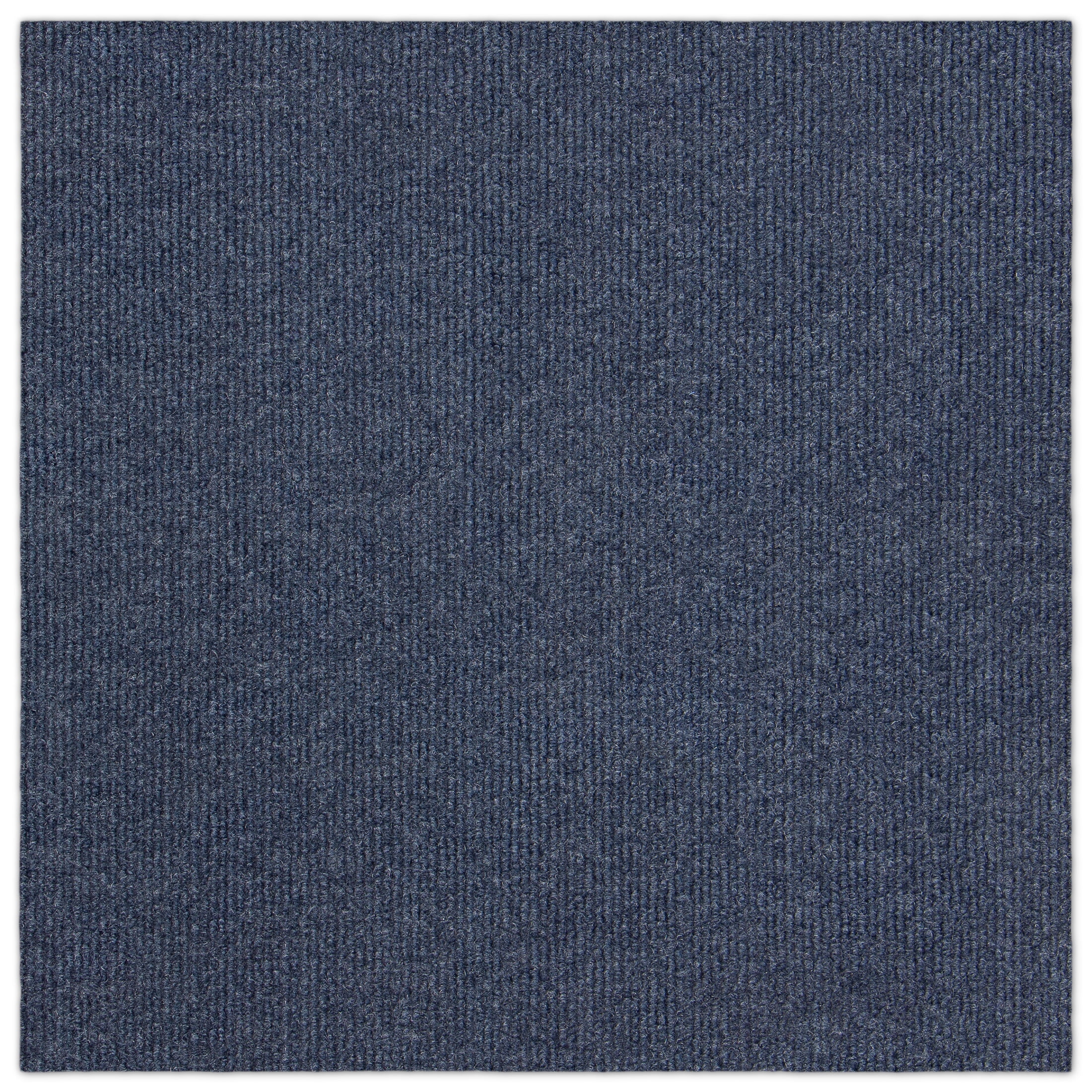 Asheville Rib Blue Residential 18 in. x 18 in. Peel and Stick Carpet Tile Square 27 sq. ft. 12 Tiles Per Box