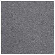 Asheville Rib Gray Residential 18 in. x 18 in. Peel and Stick Carpet Tile Square 27 sq. ft. 12 Tiles Per Box