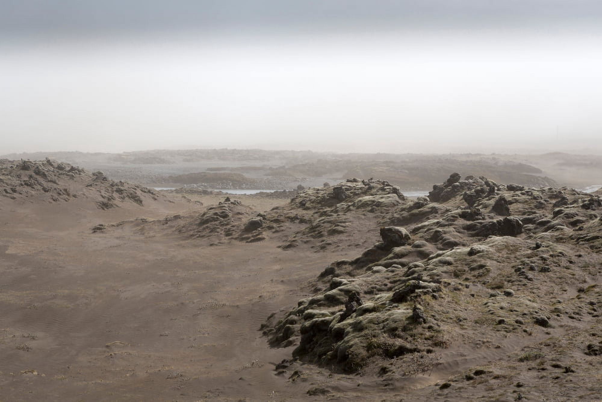 Ashfall by the Hverfisfljot river Eastern Iceland Canvas Art - Panoramic Images (27 x 9)