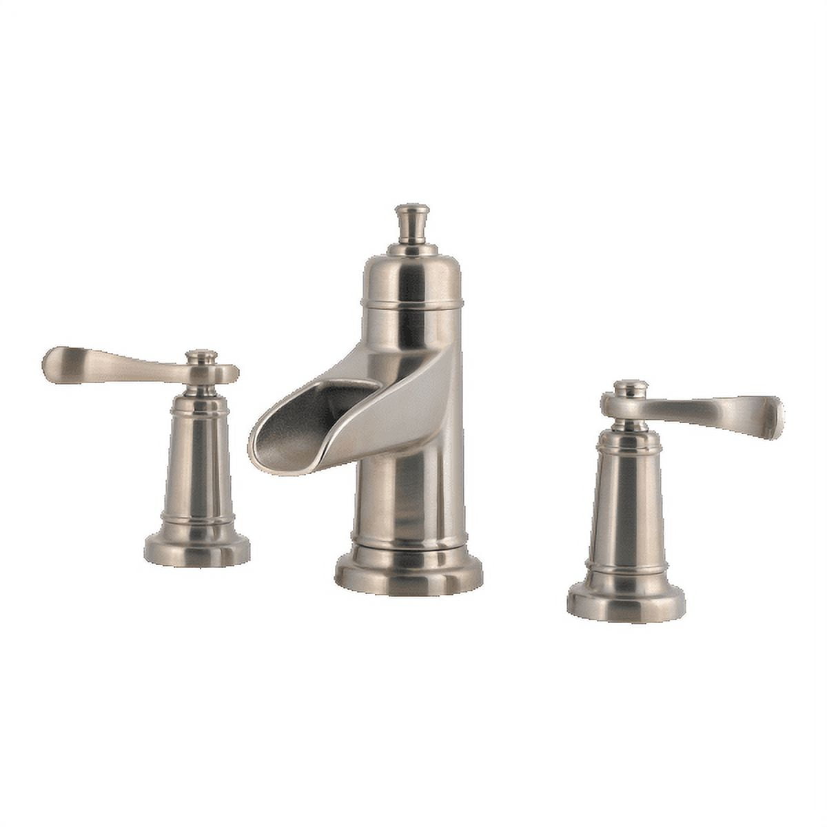 Ashfield Brushed Nickel 2-Handle Widespread Waterfall Bathroom Faucet