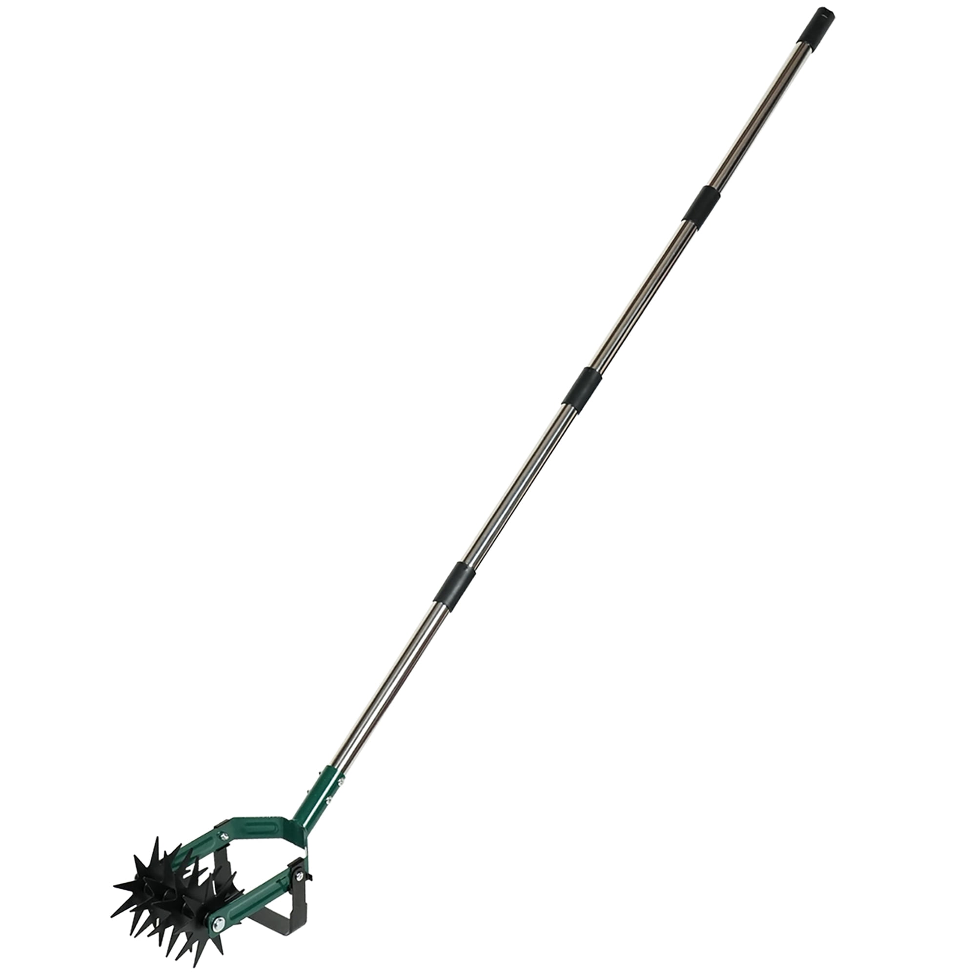 Ashfield & Harkness: 2-In-1 Rotary Cultivator & Weeder - Lawn & Garden Tool, 70" Adjustable Handle Rolling Tiller, Soil Loosening, Sturdy Tines-Blade