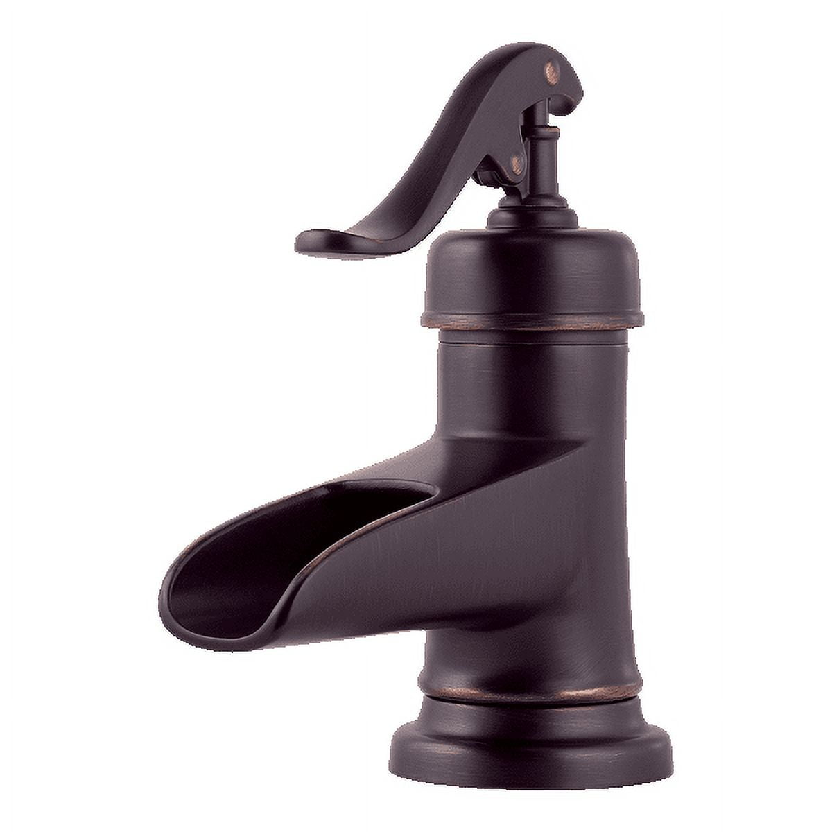 Tuscan Bronze Single Handle High Arc Bathroom Faucet