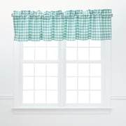 Ashford Aqua 100% Cotton Single Window Valance 15 x 72