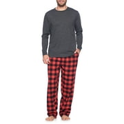 Ashford & Brooks Men’s Long-Sleeve Top Flannel Pants Pajama Sleepwear Set