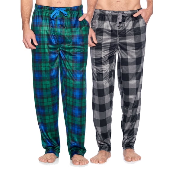 Ashford & Brooks Men's Mink Fleece Sleep Lounge Pajama Pants 2 Pack