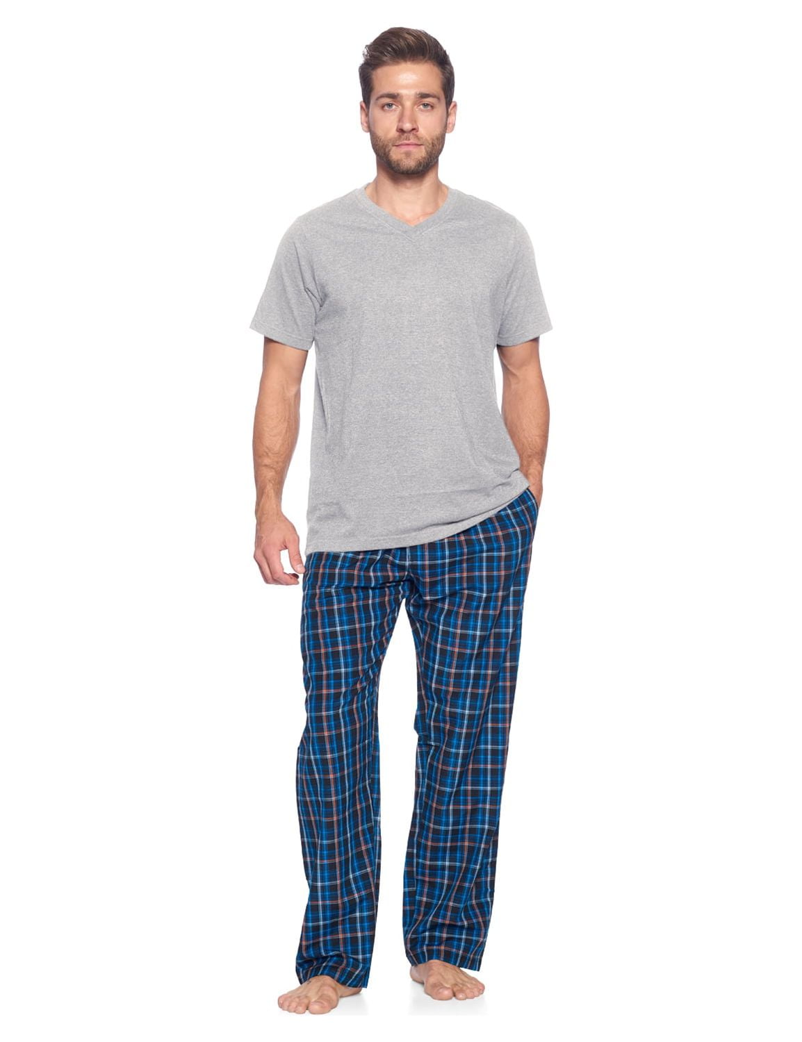 Ashford & Brooks Men's Woven Short Sleeve Jersey Top