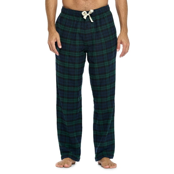 Ashford & Brooks Mens Super Soft Flannel Plaid Pajama Sleep Pants
