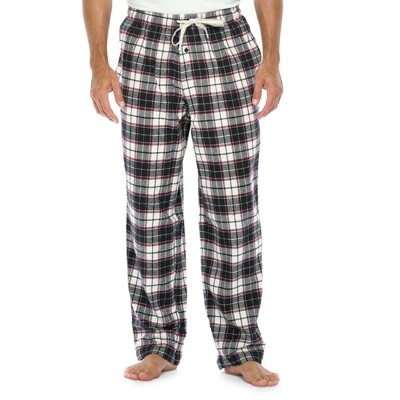 Ashford & Brooks Mens Super Soft Flannel Plaid Pajama Sleep Pants