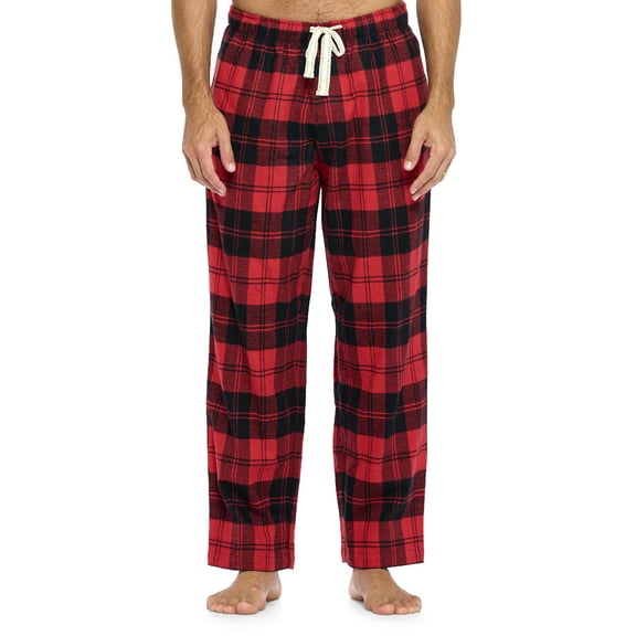 Ashford & Brooks Mens Super Soft Flannel Plaid Pajama Sleep Pants