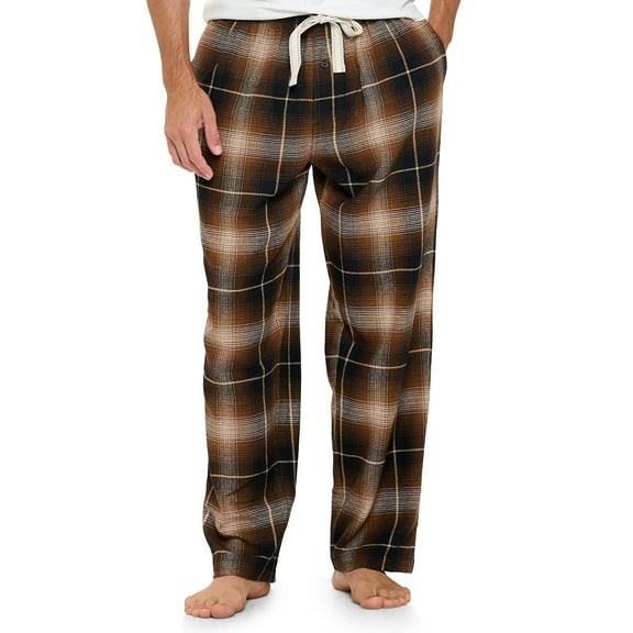 Ashford & Brooks Mens Super Soft Flannel Plaid Pajama Sleep Pants