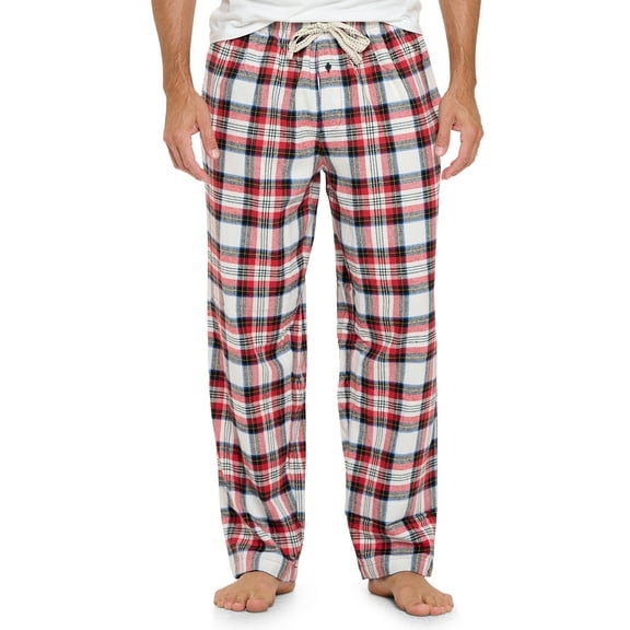Ashford & Brooks Mens Super Soft Flannel Plaid Pajama Sleep Pants