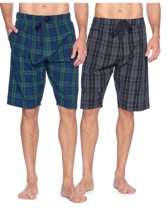 Mens Woven 2 Pack Sleep Shorts Jam