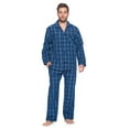 thumbnail image 1 of Ashford & Brooks Mens Woven Pajamas Long Pj Set, Blue/Grey, XXL, 1 of 5