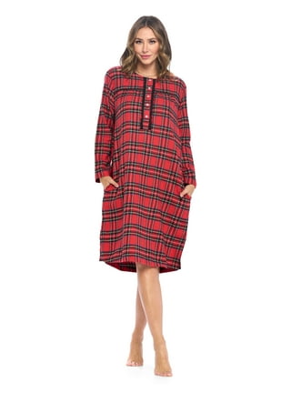 Women's Windowpane Plaid Nightgown